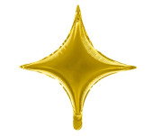 Balão Foil Estrela 4 Pontas Dourado 45cm