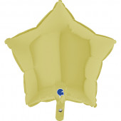 Balão Foil Estrela Amarelo Pastel