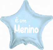 Balão Foil Estrela É um Menino Azul