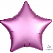 Balão Foil Estrela Rosa Flamingo Acetinado 48cm