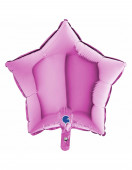 Balão Foil Estrela Rosa Fúscia 46cm