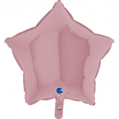 Balão Foil Estrela Rosa Pastel 46cm