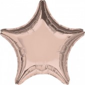 Balão Foil Estrela Rose Gold 48cm