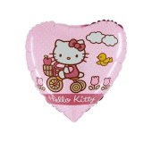 Balão Foil Hello Kitty Coração Bike