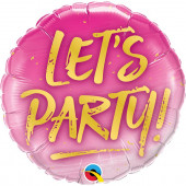 Balão Foil Lets Party 46cm