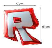 Balão Foil Logo Roblox 61cm