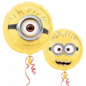 Balão Foil metálico Minions Winking - 43cm