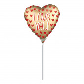 Balão Foil Mini Shape Love You