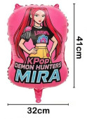 Balão Foil Mira Guerreiras K-Pop 41cm