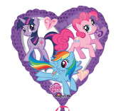 Balão Foil My Little Pony Heart 45cm