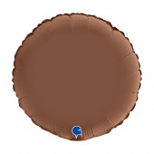 Balão Foil Redondo Castanho Chocolate 46cm
