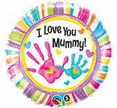 Balão Foil Redondo I Love You Mummy 46cm