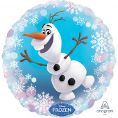 Pequeno balão alumínio redondo Frozen 2™ 23 cm: Decoração