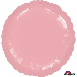 Balão Foil Redondo Rosa Pastel Metalizado
