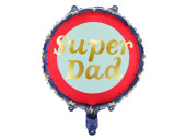 Balão Foil Redondo Super Dad Dia do Pai 45cm