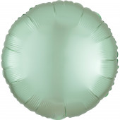 Balão Foil Redondo Verde Menta Pastel Acetinado 43cm