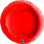 Balão Foil Redondo Vermelho 91cm