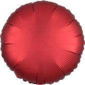 Balão Foil Redondo Vermelho Silk 43cm
