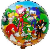 Balão Foil Sonic Heroes 45cm