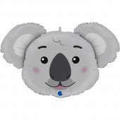 Balão Foil SuperShape Cabeça Koala 94cm