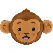 Balão Foil SuperShape Cabeça Macaco 91cm