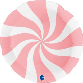 Balão Foil Swirl Rosa 92cm