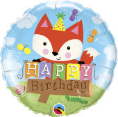 Balão Happy Birthday Fox