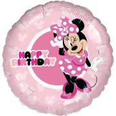 Balão Happy Birthday Minnie 45cm