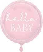 Balão Hello Baby Rosa