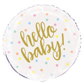 Balão Hello Baby spots