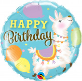 Balão Lama Happy Birthday