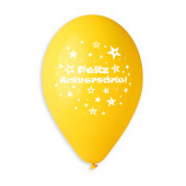 Balão Látex Feliz Aniversario sortido