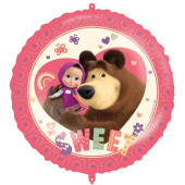 Balão Masha e O Urso Sweet Heart 46cm