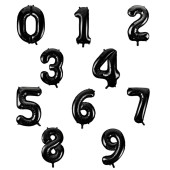 Balão Preto Número 34"/86cm