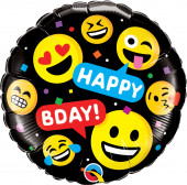 Balão Smileys Happy Bday