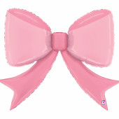Balão Supershape Laço Rosa 104cm