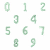 Balão Verde Menta Número 34"/86cm