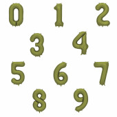 Balão Verde Oliva Número 34"/86cm