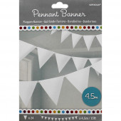 Bandeirolas Papel Brancas 4.5m