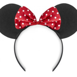 Bandolete Minnie Mouse Preto e Vermelho