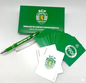 Baralho Cartas + Esferográfica Sporting