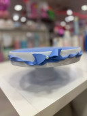Base Com Pé em EVA Lacinhos Azul