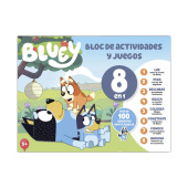 Bloco de Atividades e Jogos 8 em 1 Bluey