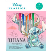 Bloco de Notas + 6 Canetas Gel Stitch Ohana