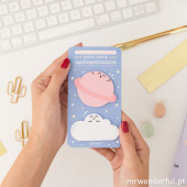 Bloco Notas c/ Autocolantes Super Espectaculares Mr.Wonderful