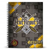 Caderno A4 30 cm Harry Potter - Quidditch Hufflepuff