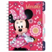 Caderno A5 com marcadores Minnie Disney