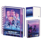 Caderno Espiral A5 Guerreiras K-Pop Demon Hunters
