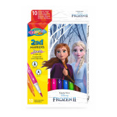 Caixa 10 Marcadores Duplos Frozen Disney Colorino