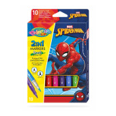 Caixa 10 Marcadores Duplos Spiderman Colorino